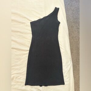 UO Black One-Shoulder Dress